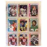 LOT OF 9 1978 TOPPS NFL CARDS - #11 - 29