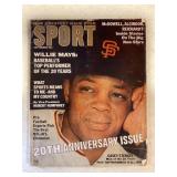 1966 MLB SEPT SPORT ISSUE WILLIE MAYS 20TH