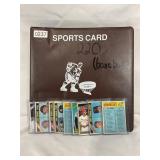 LOT OF 220 NFL CARDS 1991 BINDER OF STARTER SET -