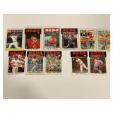 LOT OF 11 1986 TOPPS MLB REDS CARDS