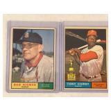 LOT OF 2 1961 TOPPS MLB CARDS #178 BOB NIEMAN