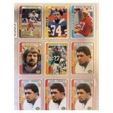 LOT OF 9 1978 TOPPS NFL PAGE OF CARDS