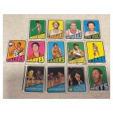 LOT OF 13 NBA CARDS - 1972-73 TOPPS #209, 208,