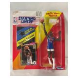 1992 NBA STARTING LINEUP CARD DERRICK COLEMAN,