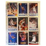 LOT OF 9 NBA ROOKIES - SINGLE PAGE