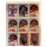 LOT OF 18 NBA CARDS PAGE