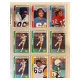LOT OF 9 1978 TOPPS NFL CARDS - #73 - 81