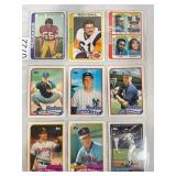 LOT OF 9 MIXED MLB & NFL CARDS