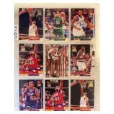 LOT OF 9 1993-94 FLEER NBA DRAFT PICKS