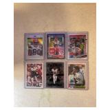 LOT OF 6 NFL CARDS TOP TC 87 GOLD 021 / 869
