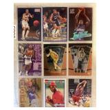 LOT OF 9 NBA ROOKIE CARDS