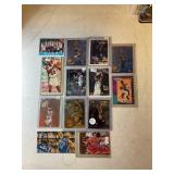 LOT OF 13 NBA CARDS MIXED YEARS - ROOKIES