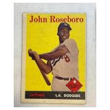 1958 TOPPS MLB CARD #42 JOHN ROSEBORO L.A. DODGERS