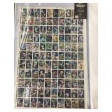1996 TOPPS MLB CARDS BASEBALL UNCUT SHEET IN A