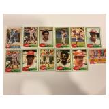 LOT OF 12 1981 TOPPS MLB REDS CARDS