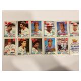 LOT OF 12 1986 TOPPS MLB COCA COLA REDS CARDS