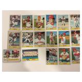 LOT OF 18 1979 TOPPS MLB REDS CARDS