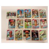 LOT OF 16 1980 TOPPS MLB REDS CARDS