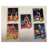 LOT OF 5 NBA CARDS 1979-80 TOPPS CARDS #4, 29,