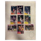 LOT OF 9 NBA CARDS 1981-82 TOPPS CARDS #23, 53,