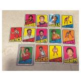 LOT OF 13 NBA CARDS 1972-73 TOPPS #131, 114, 113,