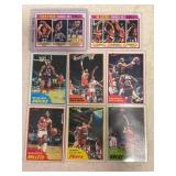 LOT OF 8 NBA CARDS 1980-81 TOPPS #28, 45 LARRY