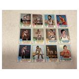 LOT OF 12 NBA CARDS - 1973 TOPPS # 27, 34, 35,