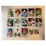 LOT OF 14 1978 TOPPS MLB CARDS - MIKE TYSON (TOP)