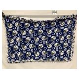 NFL COLTS HANDMADE THROW BLANKET - 53" X 36ï¿½