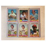 LOT OF 6 1976 TOPPS MLB CARDS #229, 229, 318, 340