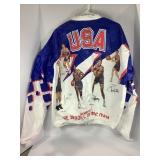 MEMBERS OF THE1992 U.S. OLYMPIC TEAM WARM UP