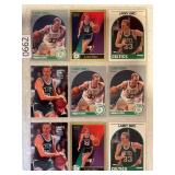 LOT OF 9 1989-90 LARRY BIRD