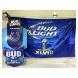 2013 NFL BUD LIGHT SUPERBOWL XLVIII FLAG - 35"