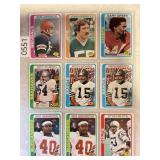 LOT OF 9 1978 TOPPS NFL CARDS - #34 - 49