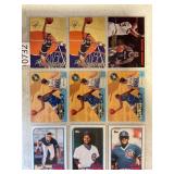 LOT OF 6 NBA HARDAWAY PAGE OF CARDS