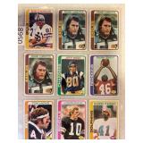 LOT OF 9 1978 TOPPS NFL CARDS - #85 - 96