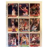 LOT OF 9 1992-93 NBA DRAFT PICK PAGE