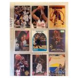 LOT OF 9 NBA CARDS - ROOKIES