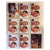 LOT OF 9 NBA HARDAWAY PAGE OF CARDS