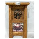 HANDMADE CLOCK W/ TREE & SUNRISE