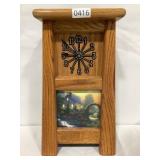 HANDMADE CLOCK W/ HOUSE - 9" X 15 1/2ï¿½ X 6ï¿½