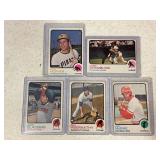 LOT OF 5 1973 TOPPS MLB CARDS - #2, 11, 17, 22 &