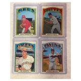 LOT OF 4 1972 TOPPS MLB CARDS - #99 (REDS), 119,