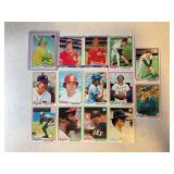 LOT OF 12 1978 TOPPS MLB CARDS & 2 1983 FLEER MLB