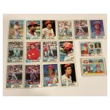 LOT OF 16 1982 TOPPS MLB REDS CARDS
