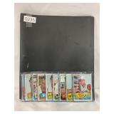 LOT OF 19 NFL CARDS IN 3 RING BINDER - ALL GOLD