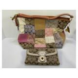 COACH PATCHWORK HANDBAG & COACH WALLET