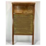MONTGOMERY WARD WARDWAY NO. 257 BRASS WASHBOARD