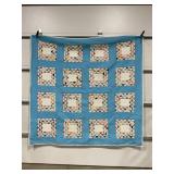 HAND STITCHED QUILT - 78" X 81"