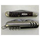 CASE XX 2 BLADE FOLDING POCKET KNIFE AND AMERICAN